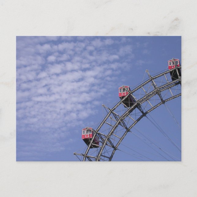 Riesenrad In Prater Vienna Austria Postcard (Front)