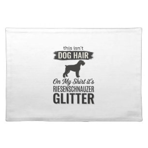 Riesenschnauzer Glitter Funny Dog Lover Design_1 Cloth Placemat