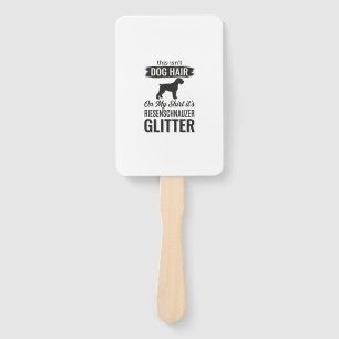 Riesenschnauzer Glitter Funny Dog Lover Design_1 Hand Fan