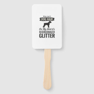Riesenschnauzer Glitter Funny Dog Lover Design_1 Hand Fan