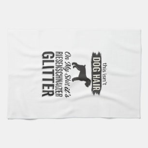 Riesenschnauzer Glitter Funny Dog Lover Design_1 Kitchen Towel