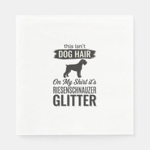 Riesenschnauzer Glitter Funny Dog Lover Design_1 Napkins