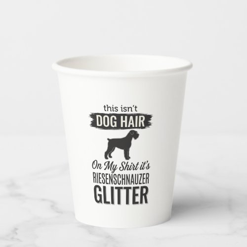 Riesenschnauzer Glitter Funny Dog Lover Design_1 Paper Cups