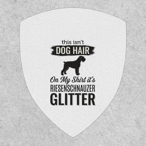 Riesenschnauzer Glitter Funny Dog Lover Design_1 Patch