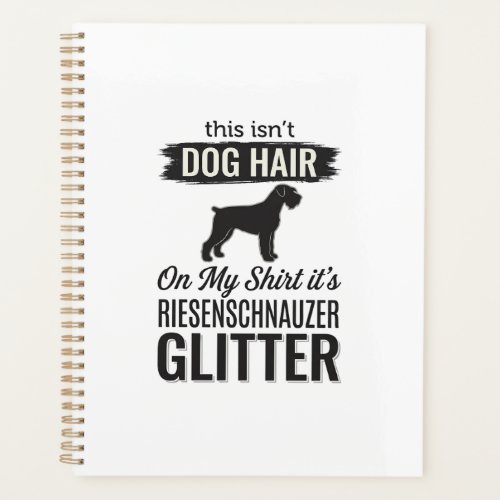 Riesenschnauzer Glitter Funny Dog Lover Design_1 Planner