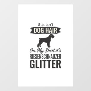 Riesenschnauzer Glitter Funny Dog Lover Design_1 Window Cling