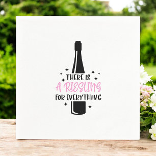 Riesling For Everything Funny Wine  Napkins