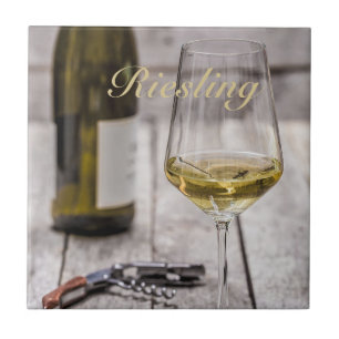 Riesling for white Wine lover Sommelier gift Ceramic Tile