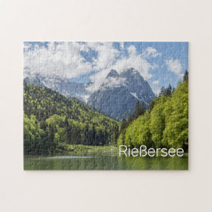 Riessersee Alps Garmisch Partenkirchen Bavaria Jigsaw Puzzle