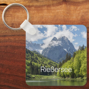 Riessersee Alps Garmisch Partenkirchen Bavaria Keychain