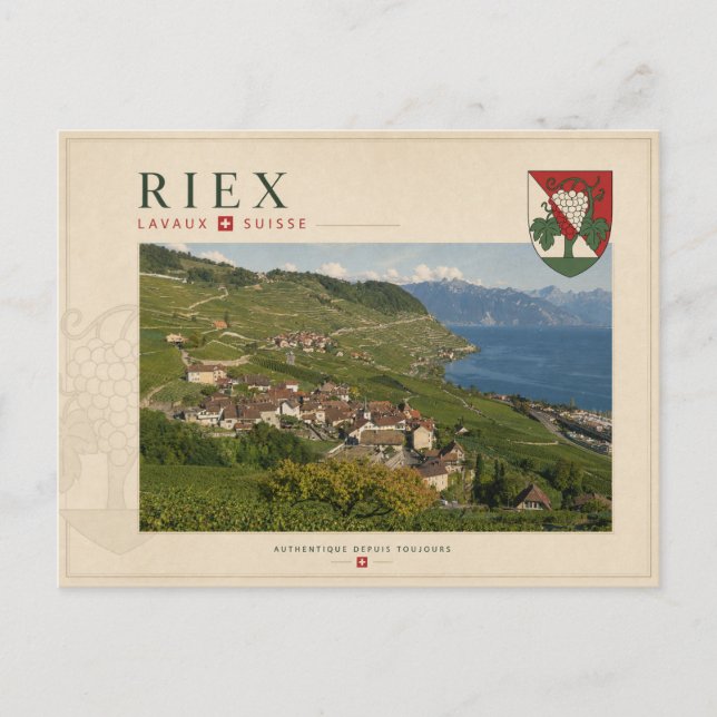 Riex, Lavaux - Switzerland Postcard (Front)