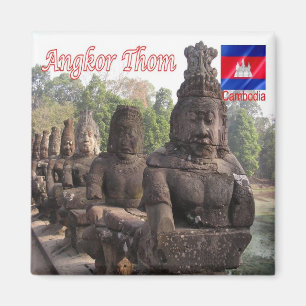 Rif. KH Cambodia, Angkor Thom, Fridge Magnet