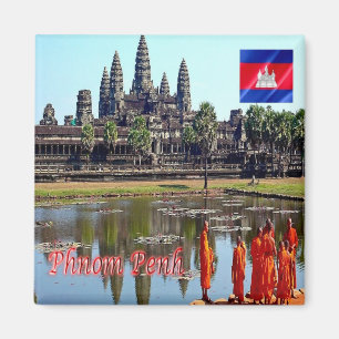 Rif. KH Cambodia, Siem Reap, View of Angkor Wat Magnet