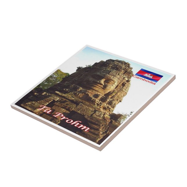 Rif. KH Cambodia, Ta Prohm, Ceramic Tile (Side)