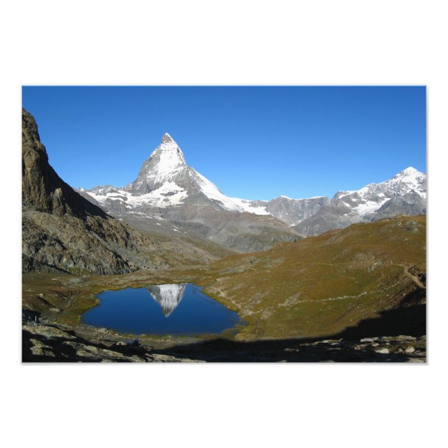 Riffelsee Matterhorn Reflection Photo Print (Front)