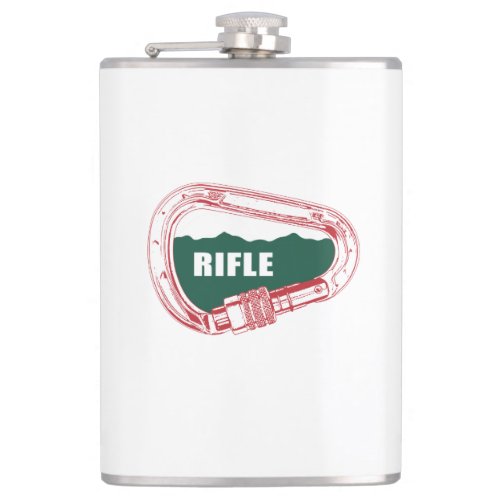 Rifle Climbing Carabiner Hip Flask