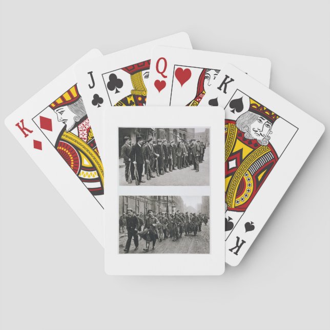 Rifle drill of the Spartacists (top) Revolutionary Poker Cards (Back)
