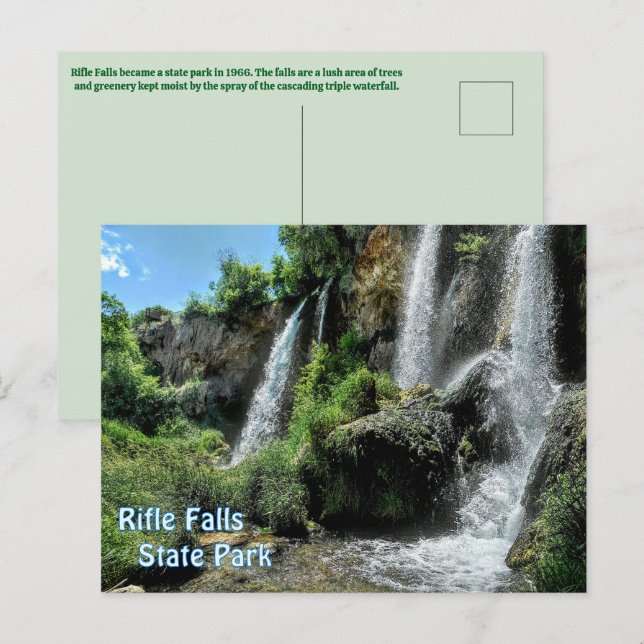 Rifle Falls State Park Postcard (Front/Back)