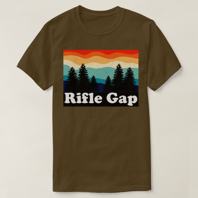 Rifle Gap Colorado Retro T-Shirt (Design Front)