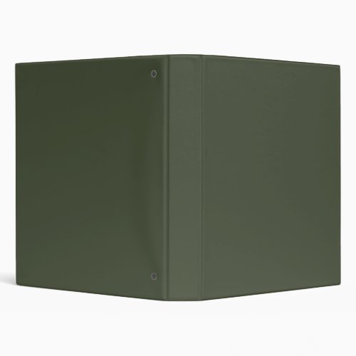 Rifle Green Solid Color 3 Ring Binder