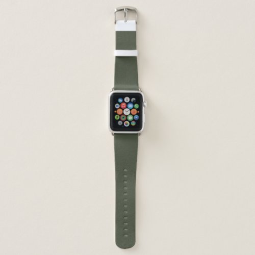Rifle Green Solid Color Apple Watch Band