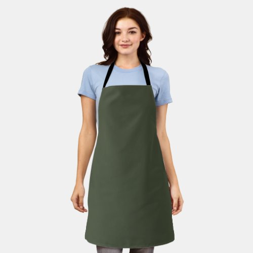 Rifle Green Solid Color Apron