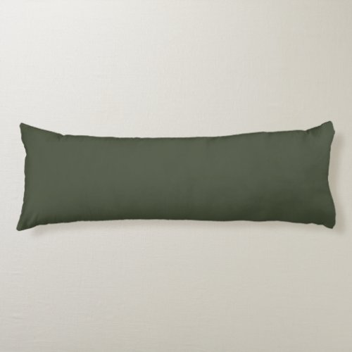 Rifle Green Solid Color Body Pillow