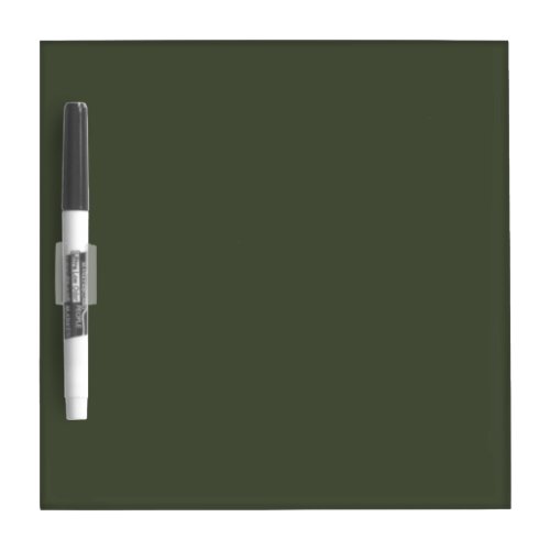 Rifle Green Solid Color Dry Erase Board
