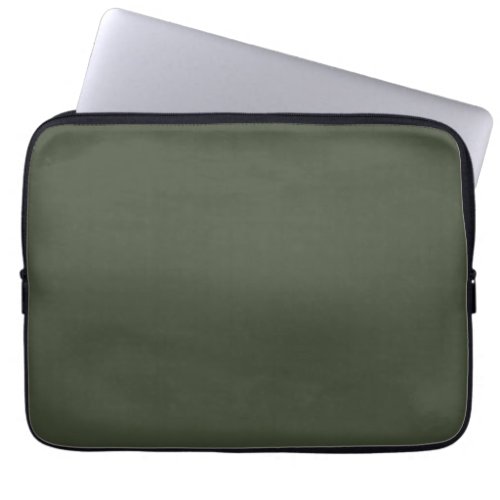 Rifle Green Solid Color Laptop Sleeve