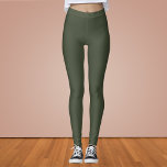 Rifle Green Solid Color  Leggings<br><div class="desc">Rifle Green Solid Color</div>