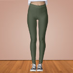 Rifle Green Solid Color Leggings<br><div class="desc">Rifle Green Solid Color. This earthy,  muted green blends the natural tones of green with a hint of gray,  creating a color that exudes rugged sophistication and understated elegance.This versatile color blends beautifully with both neutral and vibrant palettes,  making it an excellent choice for adding a touch of rugged elegance to any occasion.</div>