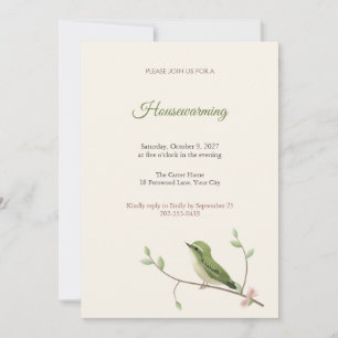 Rifleman Songbird Housewarming Invitation