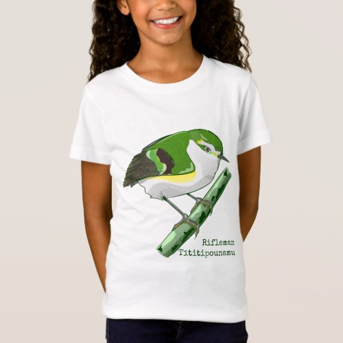 Rifleman tititiponamu NZ bird T_Shirt