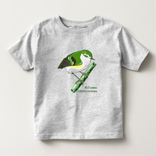 Rifleman tititiponamu NZ bird Toddler T_shirt