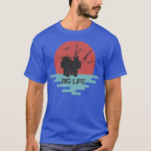 Rig Life Off Shore Oil Rig Hands Vintage 1  T-Shirt