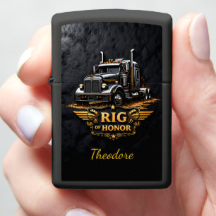 Rig of Honor Chrome Wings Trucker Zippo Lighter