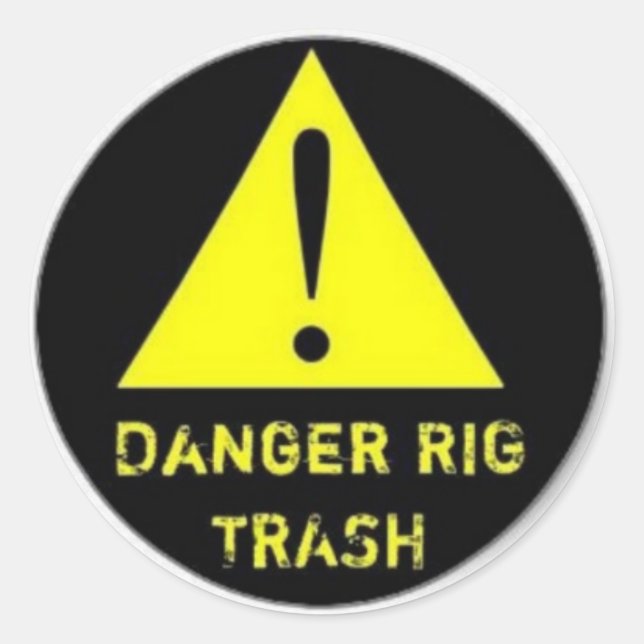Rig Trash sticker (Front)