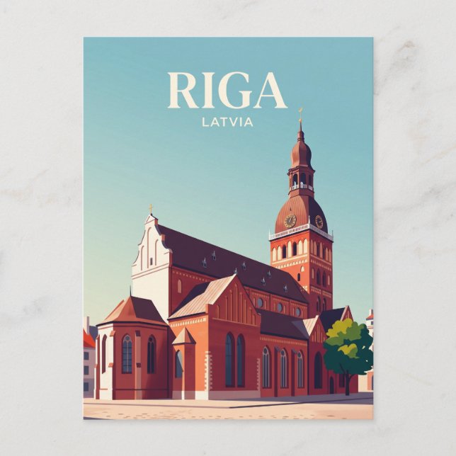 Riga Cathedral Latvia Postcard (Front)