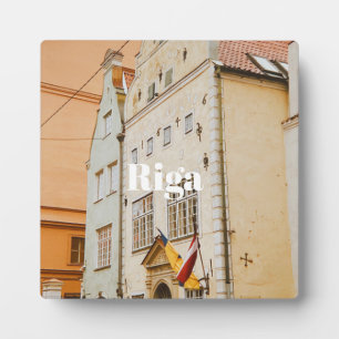 Riga Cityscape Flexible Photo Magnet Plaque
