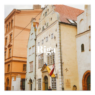Riga Cityscape Flexible Photo Magnet Print