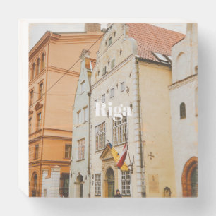 Riga Cityscape Flexible Photo Magnet Wooden Box Sign