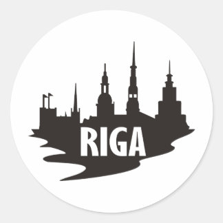 Riga Classic Round Sticker