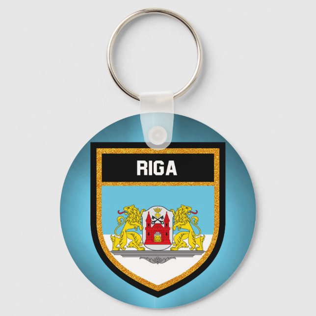 Riga Flag Keychain (Front)