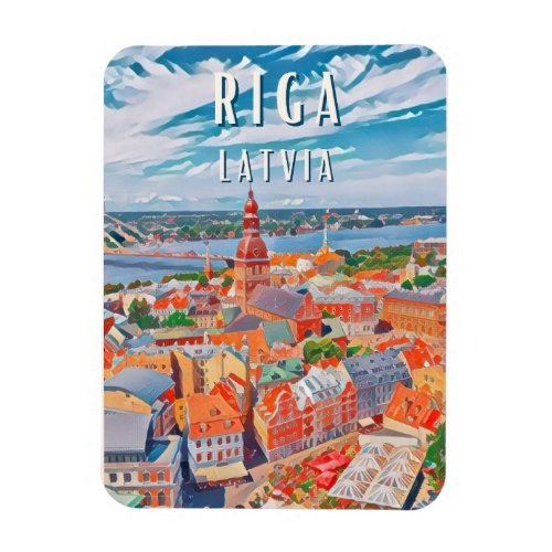 Riga joyau de la Baltique Magnet