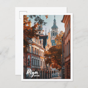 Riga Latvia Art travel famous place Postcard