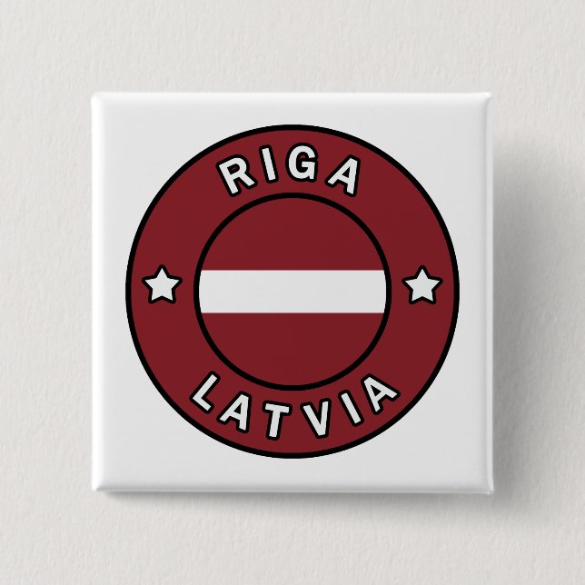 Riga Latvia Button (Front)