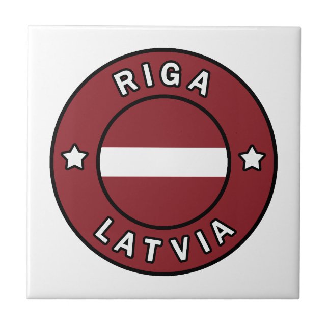 Riga Latvia Ceramic Tile (Front)
