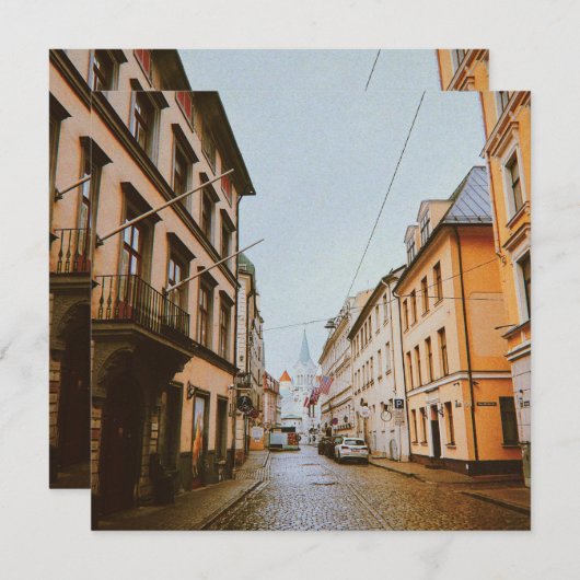 Riga, Latvia Cityscape (Front/Back)