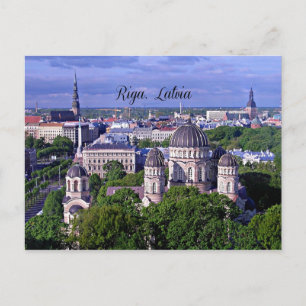 Riga, Latvia cityscape Postcard