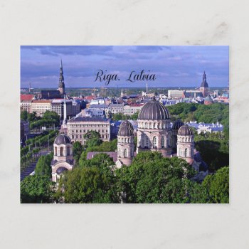 Riga  Latvia Cityscape Postcard by Virginia5050 at Zazzle